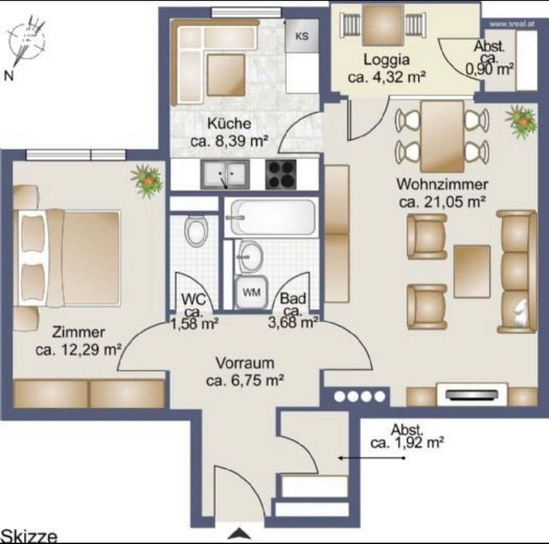 Predaj bytu 1-izbový 56 m², Hainfelder Straße, Traisen, Dolné Rakúsko Predaj bytu 1-izbový 56 m², Hainfelder Straße, Traisen, Dolné Rakúsko