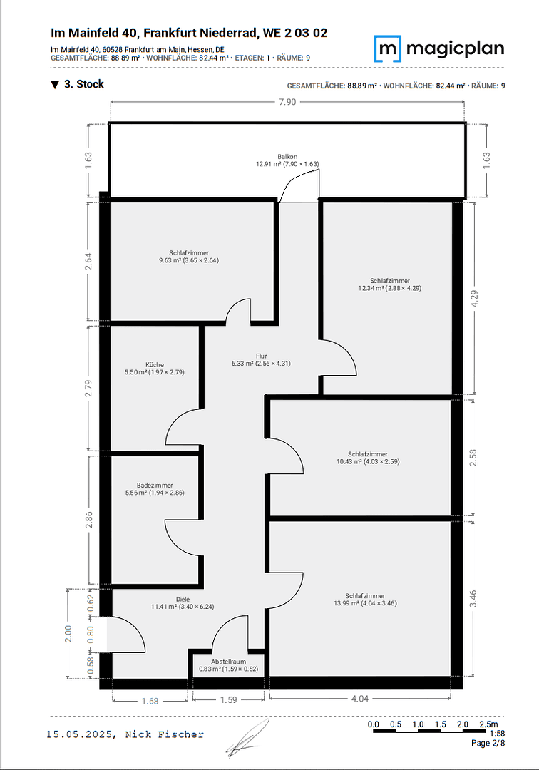 Prenájom bytu 82 m², Im Mainfeld 40, Frankfurt am Main, Hesensko Prenájom bytu 82 m², Im Mainfeld 40, Frankfurt am Main, Hesensko