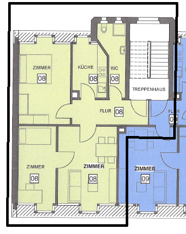 Prenájom bytu 3-izbový 65 m², Nürnberg, Bavorsko Prenájom bytu 3-izbový 65 m², Nürnberg, Bavorsko