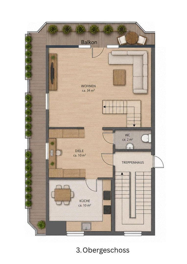 Predaj bytu 3-izbový 105 m², Oberhausen, Severné Porýnie - Westfálsko Predaj bytu 3-izbový 105 m², Oberhausen, Severné Porýnie - Westfálsko