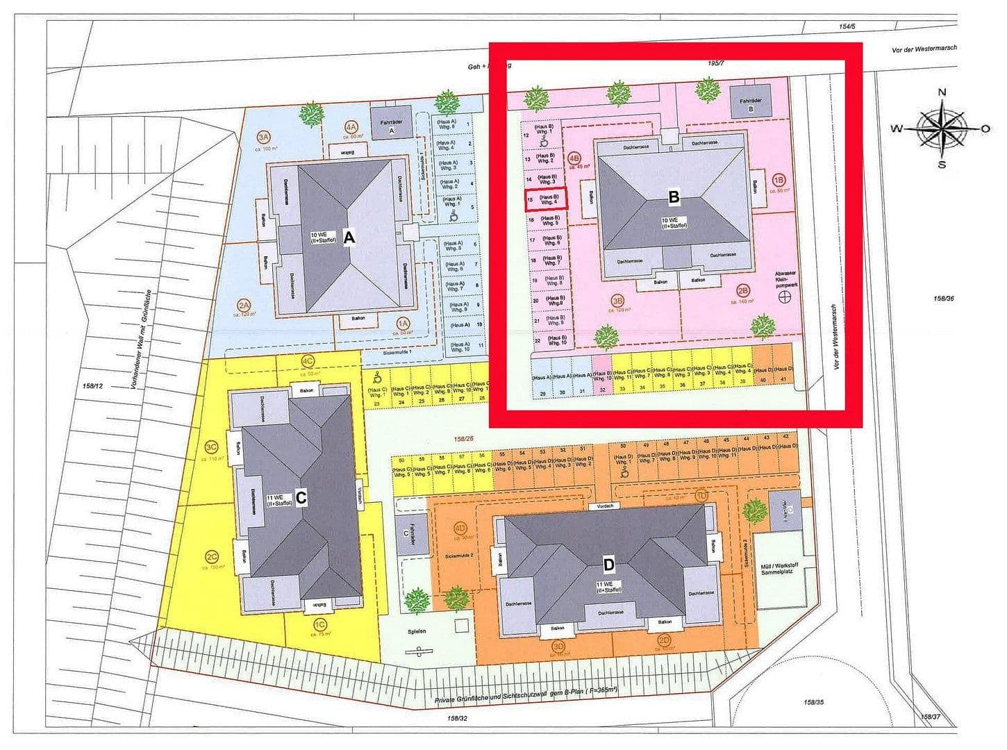 Predaj bytu 2-izbový 61 m², Kurzer Weg 10, Bardowick, Dolné Sasko Predaj bytu 2-izbový 61 m², Kurzer Weg 10, Bardowick, Dolné Sasko