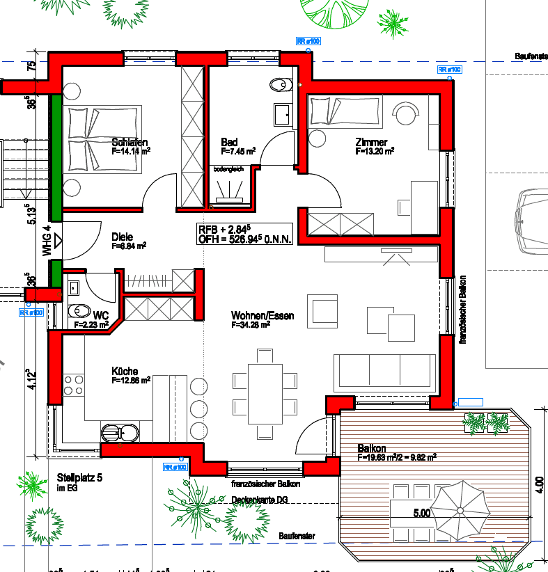 Prenájom bytu 3-izbový 101 m², Gottlob-Link-Weg 4, Sulz am Neckar, Bádensko-Wurttembersko Prenájom bytu 3-izbový 101 m², Gottlob-Link-Weg 4, Sulz am Neckar, Bádensko-Wurttembersko