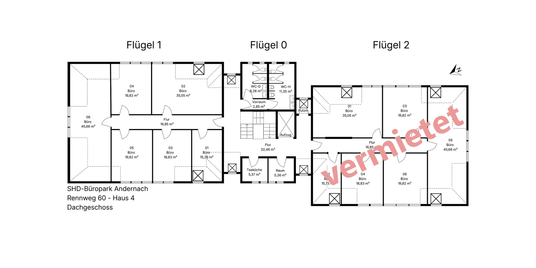 Prenájom kancelárie 204 m², Rennweg 60, Andernach, Porýnie-Falcko Prenájom kancelárie 204 m², Rennweg 60, Andernach, Porýnie-Falcko