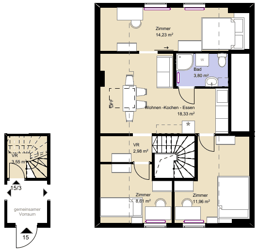 Prenájom bytu 4-izbový 63 m², Ansfelden, Horné Rakúsko Prenájom bytu 4-izbový 63 m², Ansfelden, Horné Rakúsko