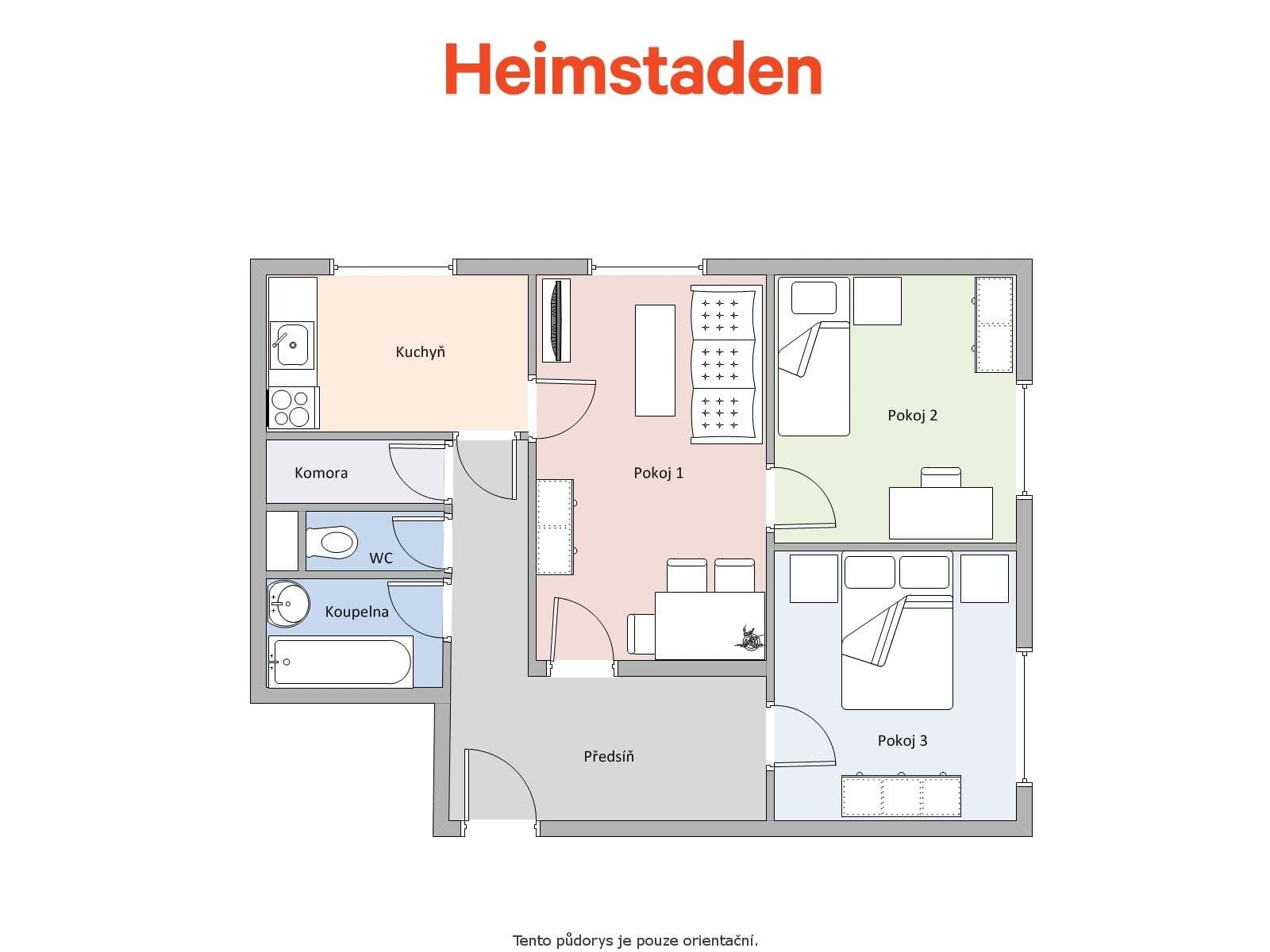 Prenájom bytu 3-izbový 69 m², Bieblova, Havířov, Moravskoslezský kraj Prenájom bytu 3-izbový 69 m², Bieblova, Havířov, Moravskoslezský kraj