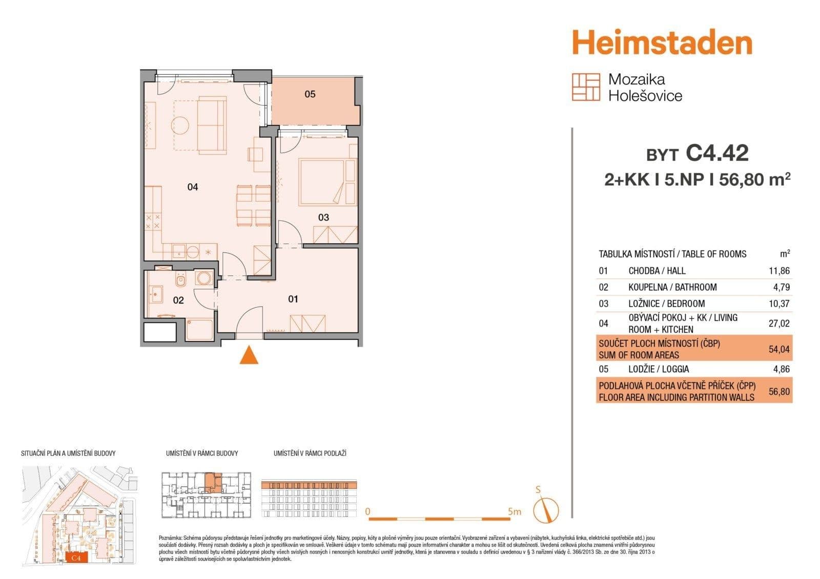 Prenájom bytu 2-izbový 56 m², Vrbenského, Praha, Praha Prenájom bytu 2-izbový 56 m², Vrbenského, Praha, Praha