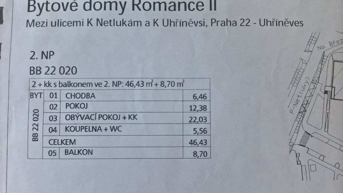 Prenájom bytu 2-izbový 46 m², Václava Trojana, Praha, Praha Prenájom bytu 2-izbový 46 m², Václava Trojana, Praha, Praha