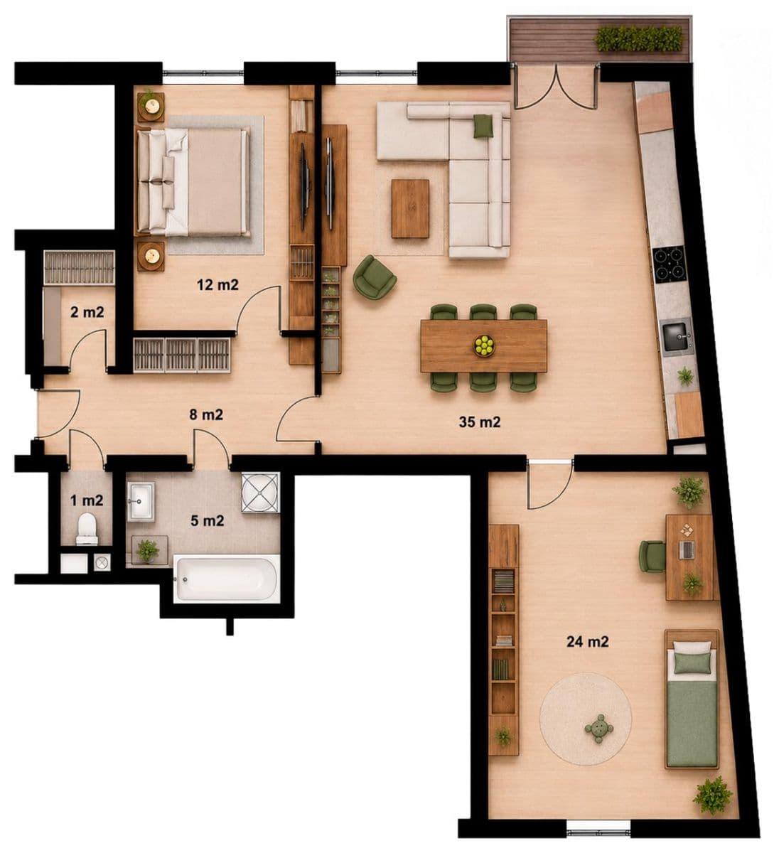 Predaj bytu 3-izbový 88 m², Budějovická, Písek, Jihočeský kraj Predaj bytu 3-izbový 88 m², Budějovická, Písek, Jihočeský kraj