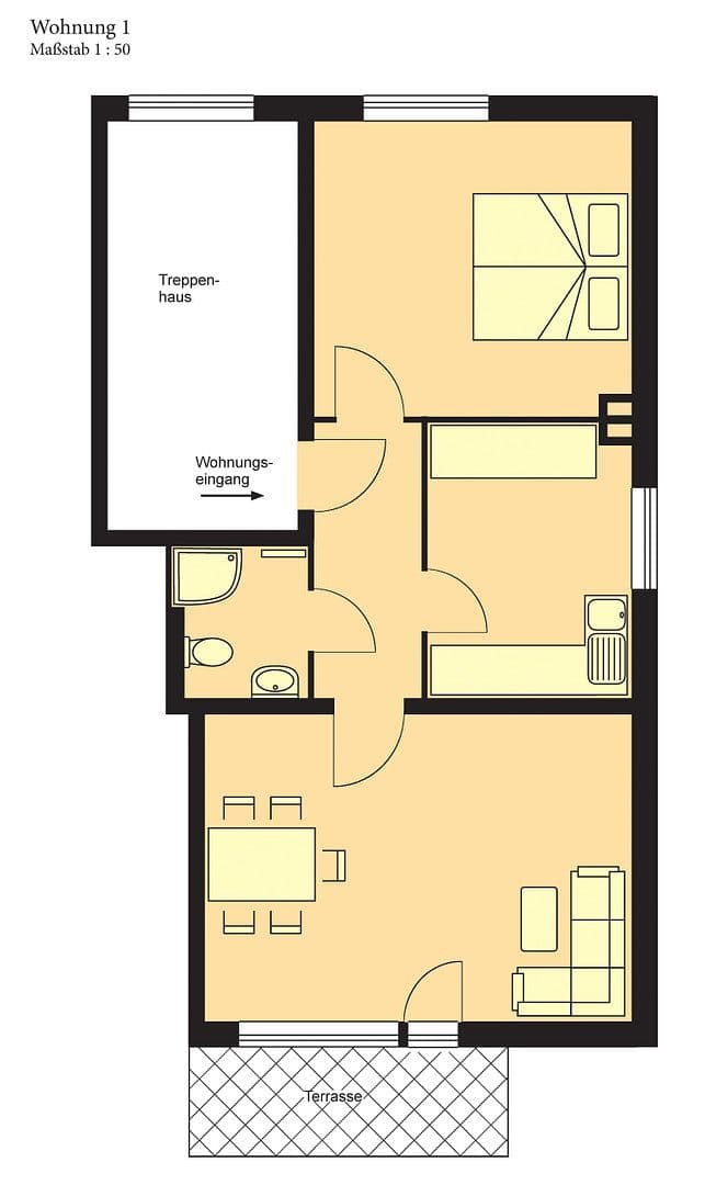 Prenájom bytu 2-izbový 47 m², Kiel, Šlezvicko-Holštajnsko Prenájom bytu 2-izbový 47 m², Kiel, Šlezvicko-Holštajnsko