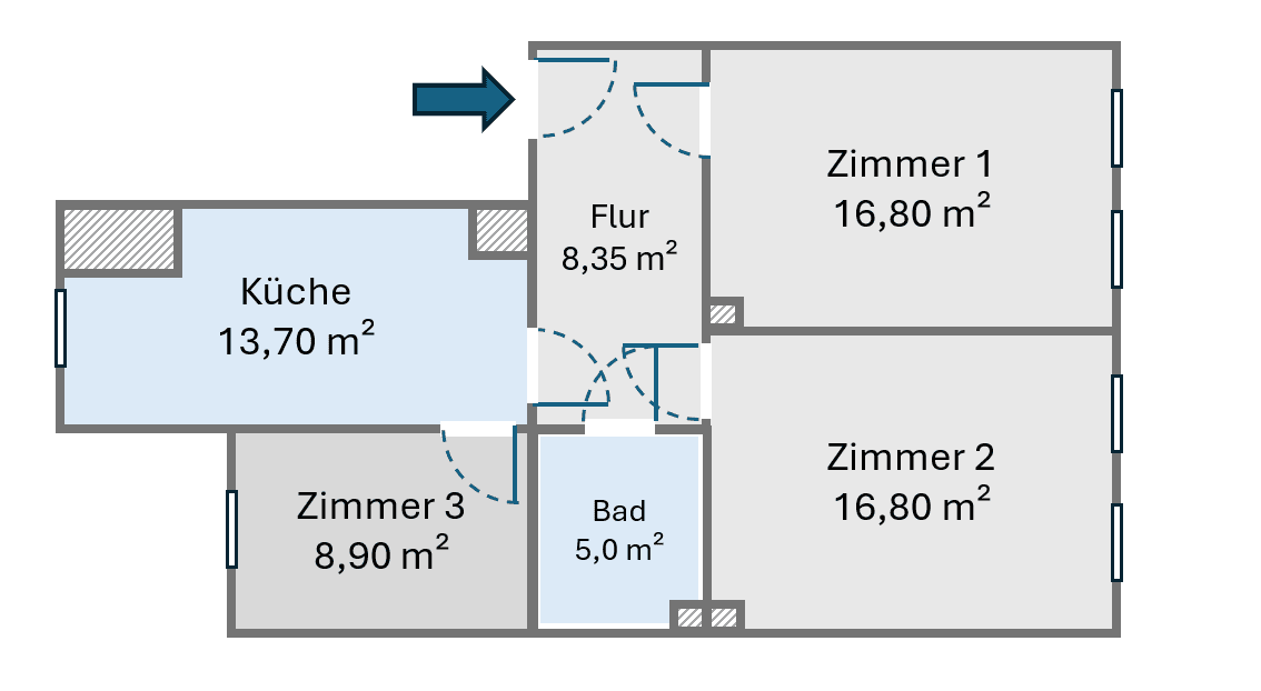 Predaj bytu 3-izbový 71 m², Leipzig, Sasko Predaj bytu 3-izbový 71 m², Leipzig, Sasko