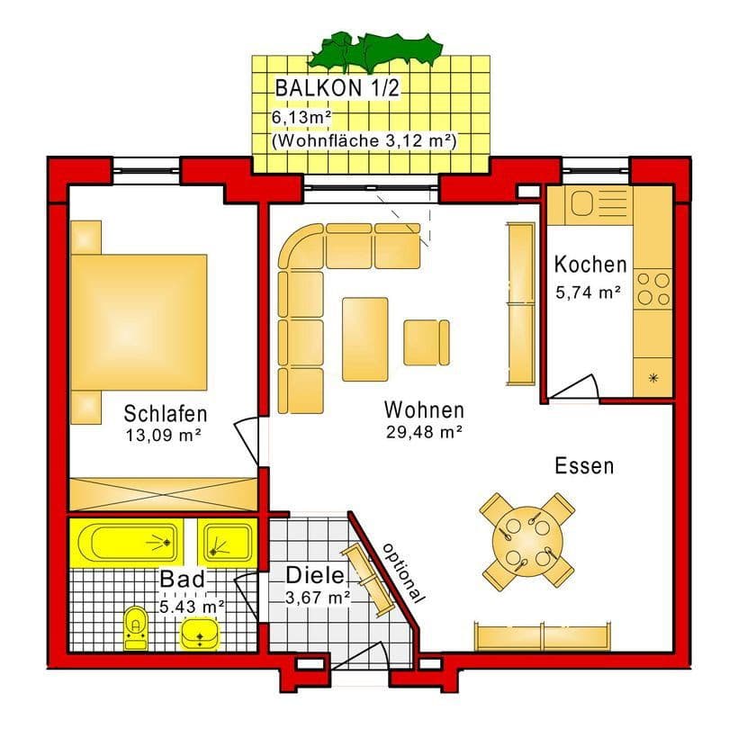 Prenájom bytu 2-izbový 61 m², Hühnerheide 137, Dinslaken, Severné Porýnie - Westfálsko Prenájom bytu 2-izbový 61 m², Hühnerheide 137, Dinslaken, Severné Porýnie - Westfálsko