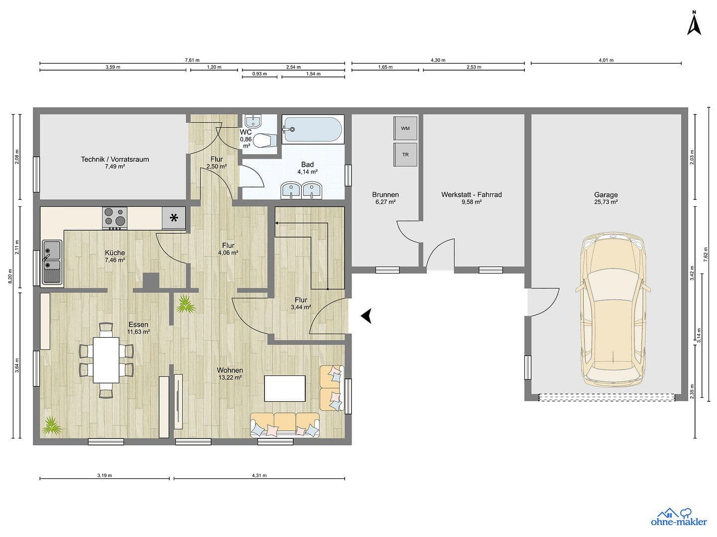 Predaj domu 91 m², pozemek 247 m², Windsbach, Bavorsko Predaj domu 91 m², pozemek 247 m², Windsbach, Bavorsko