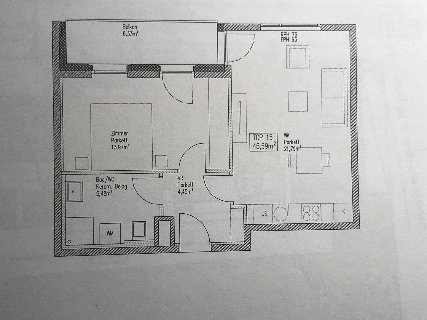 Prenájom bytu 2-izbový 52 m², Wien, Viedeň Prenájom bytu 2-izbový 52 m², Wien, Viedeň