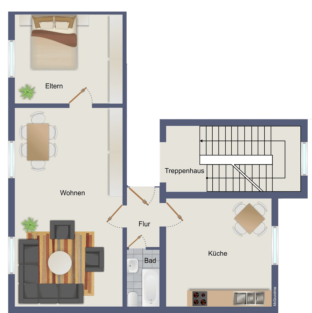 Prenájom bytu 2-izbový 74 m², Bebelstraße 228, Oberhausen, Severné Porýnie - Westfálsko Prenájom bytu 2-izbový 74 m², Bebelstraße 228, Oberhausen, Severné Porýnie - Westfálsko