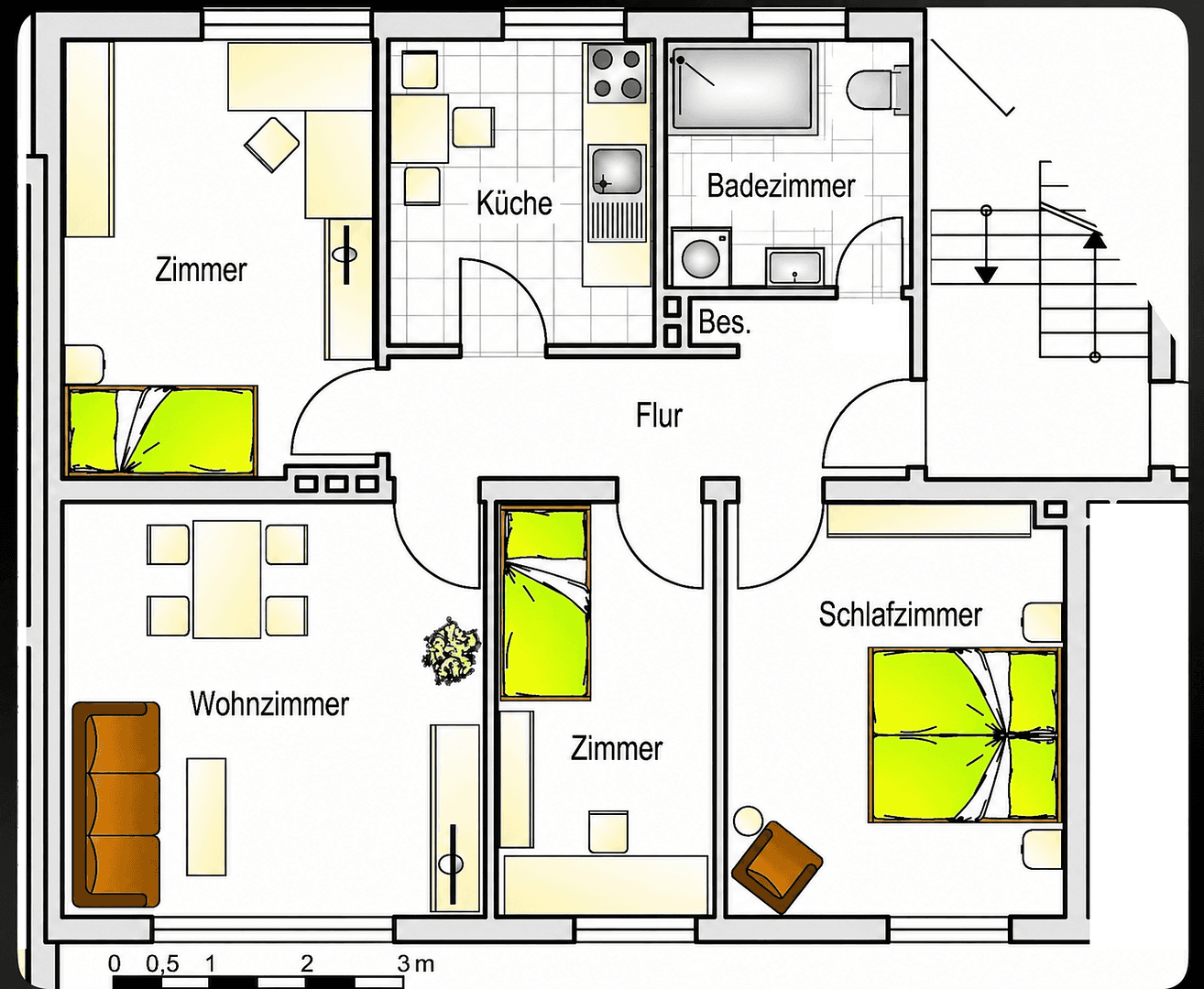 Prenájom bytu 4-izbový 80 m², Nienburg/Weser, Dolné Sasko Prenájom bytu 4-izbový 80 m², Nienburg/Weser, Dolné Sasko