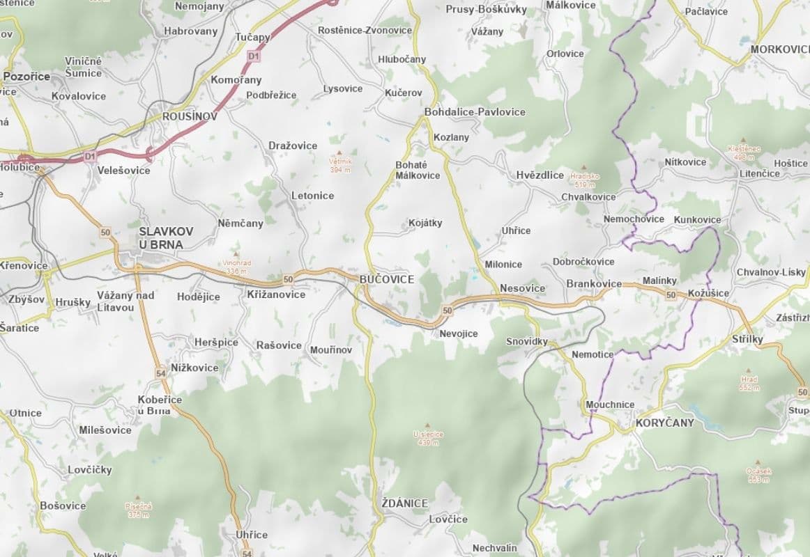Predaj pozemku 1.050 m², Milonice, Jihomoravský kraj Predaj pozemku 1.050 m², Milonice, Jihomoravský kraj