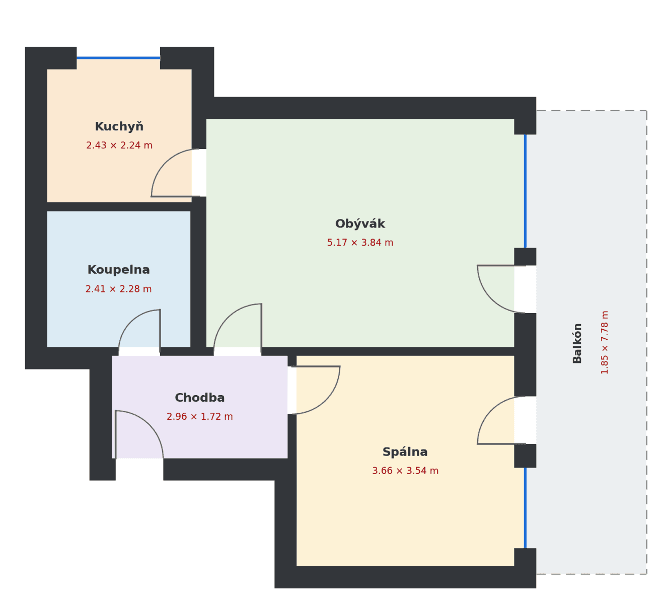 Prenájom bytu 2-izbový 50 m², Velká skála, Praha, Praha Prenájom bytu 2-izbový 50 m², Velká skála, Praha, Praha