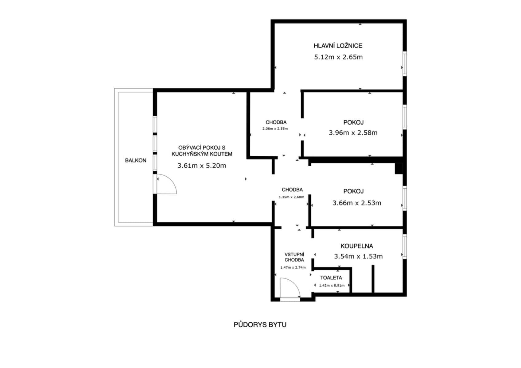 Predaj bytu 4-izbový 81 m², Svojšovická, Praha, Praha Predaj bytu 4-izbový 81 m², Svojšovická, Praha, Praha
