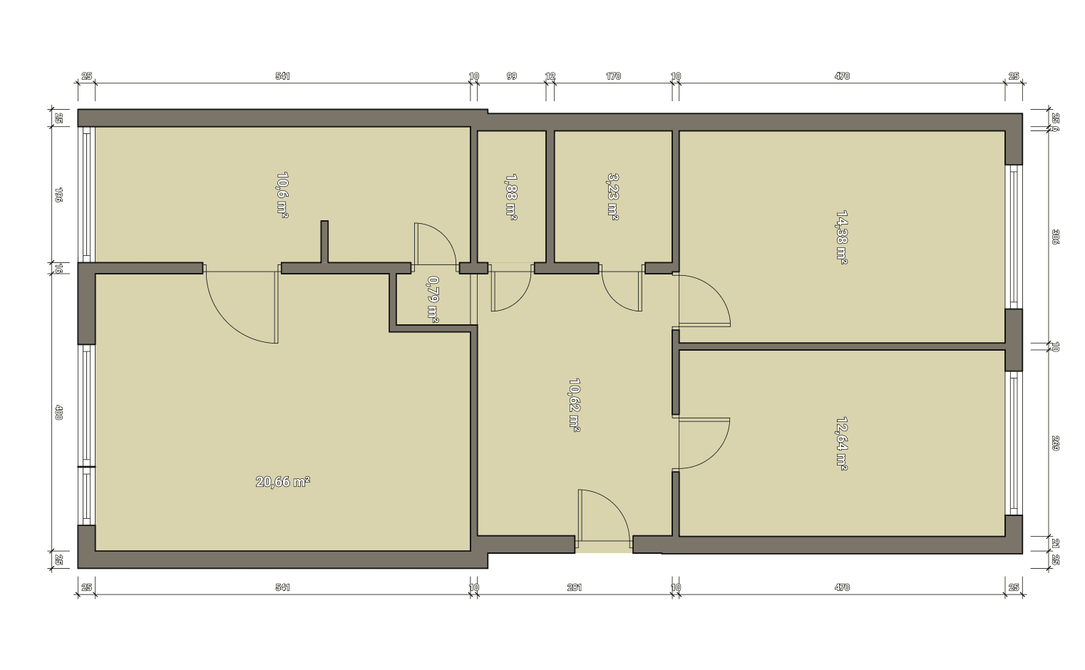 Prenájom bytu 3-izbový 75 m², Hekrova, Praha, Praha Prenájom bytu 3-izbový 75 m², Hekrova, Praha, Praha