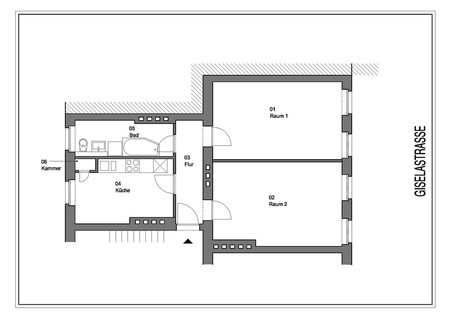 Prenájom bytu 2-izbový 62 m², Giselastr.34, Berlin, Berlín Prenájom bytu 2-izbový 62 m², Giselastr.34, Berlin, Berlín