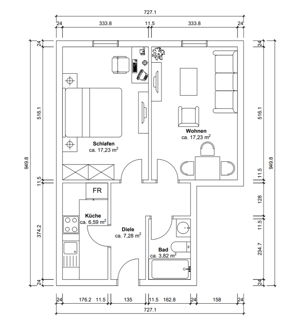 Predaj bytu 2-izbový 54 m², Paulinenstraße 42, Essen, Severné Porýnie - Westfálsko Predaj bytu 2-izbový 54 m², Paulinenstraße 42, Essen, Severné Porýnie - Westfálsko