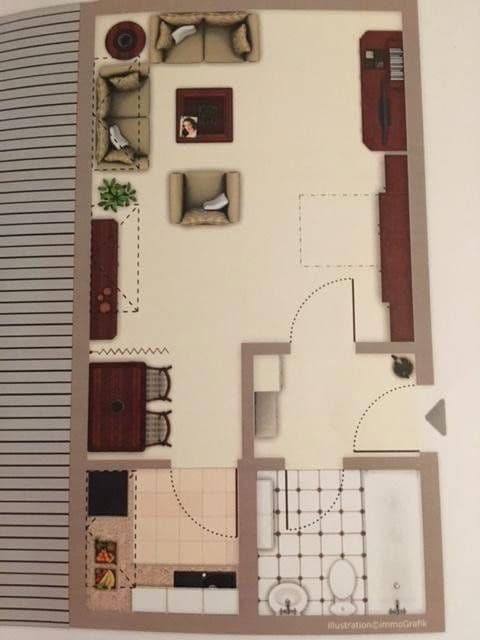 Prenájom bytu 1-izbový 31 m², Schwanenstraße 10, Bad Rappenau, Bádensko-Wurttembersko Prenájom bytu 1-izbový 31 m², Schwanenstraße 10, Bad Rappenau, Bádensko-Wurttembersko