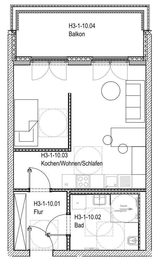 Prenájom bytu 1-izbový 48 m², Regener Straße 65, Berlin, Berlín Prenájom bytu 1-izbový 48 m², Regener Straße 65, Berlin, Berlín