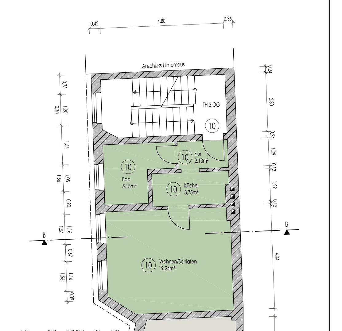Prenájom bytu 1-izbový 31 m², Fürstenwalde/Spree, Brandenbursko Prenájom bytu 1-izbový 31 m², Fürstenwalde/Spree, Brandenbursko