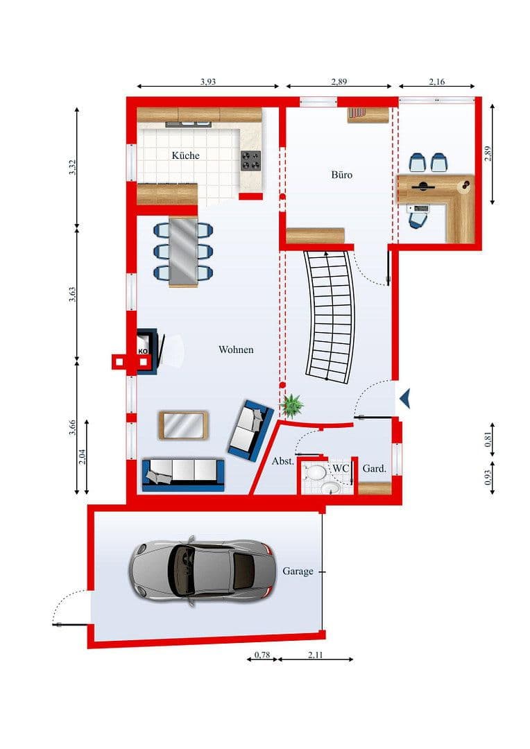 Prenájom bytu 4-izbový 174 m², Bensheim, Hesensko Prenájom bytu 4-izbový 174 m², Bensheim, Hesensko