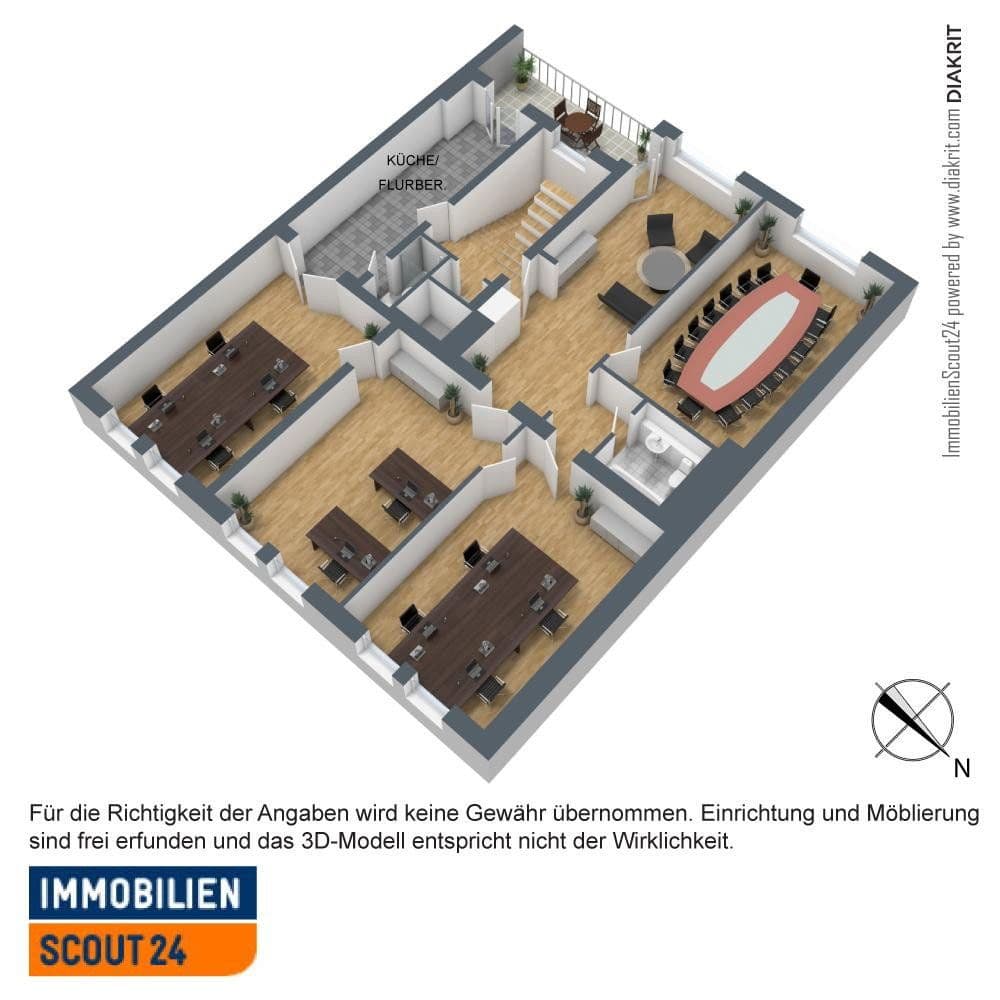 Prenájom kancelárie 160 m², Düsseldorf, Severné Porýnie - Westfálsko Prenájom kancelárie 160 m², Düsseldorf, Severné Porýnie - Westfálsko