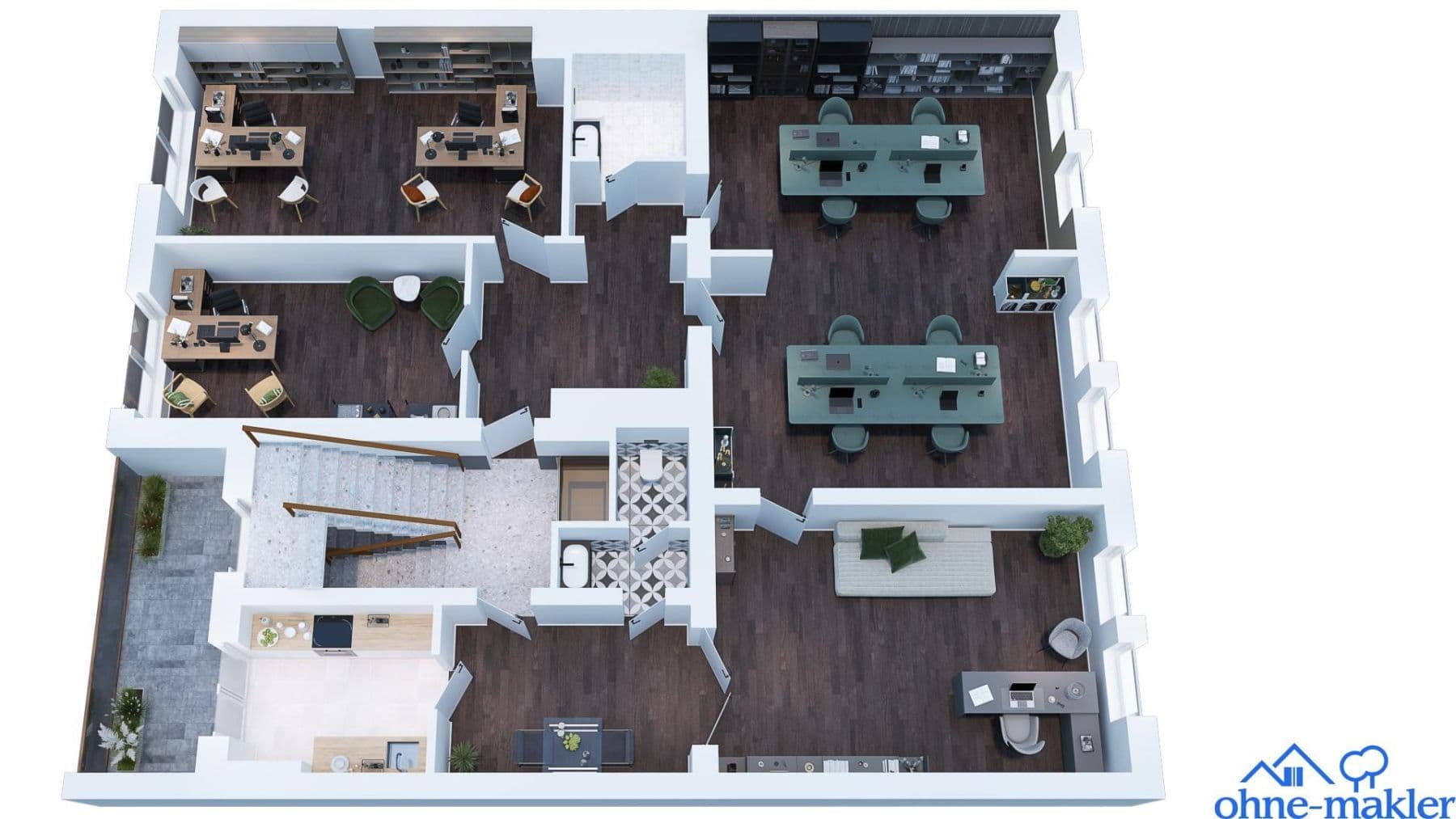 Prenájom kancelárie 160 m², Düsseldorf, Severné Porýnie - Westfálsko Prenájom kancelárie 160 m², Düsseldorf, Severné Porýnie - Westfálsko
