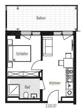 Prenájom bytu 2-izbový 38 m², Steinbühler Straße 4-6, Nürnberg, Bavorsko Prenájom bytu 2-izbový 38 m², Steinbühler Straße 4-6, Nürnberg, Bavorsko
