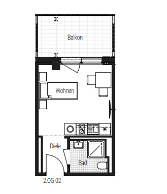 Prenájom bytu 1-izbový 25 m², Steinbühler Straße 4-6, Nürnberg, Bavorsko Prenájom bytu 1-izbový 25 m², Steinbühler Straße 4-6, Nürnberg, Bavorsko