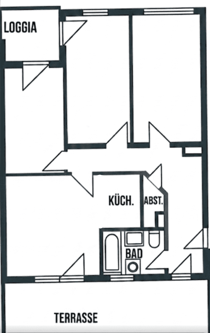 Prenájom bytu 4-izbový 89 m², Windmühlstraße 2-4, Mannheim, Bádensko-Wurttembersko Prenájom bytu 4-izbový 89 m², Windmühlstraße 2-4, Mannheim, Bádensko-Wurttembersko