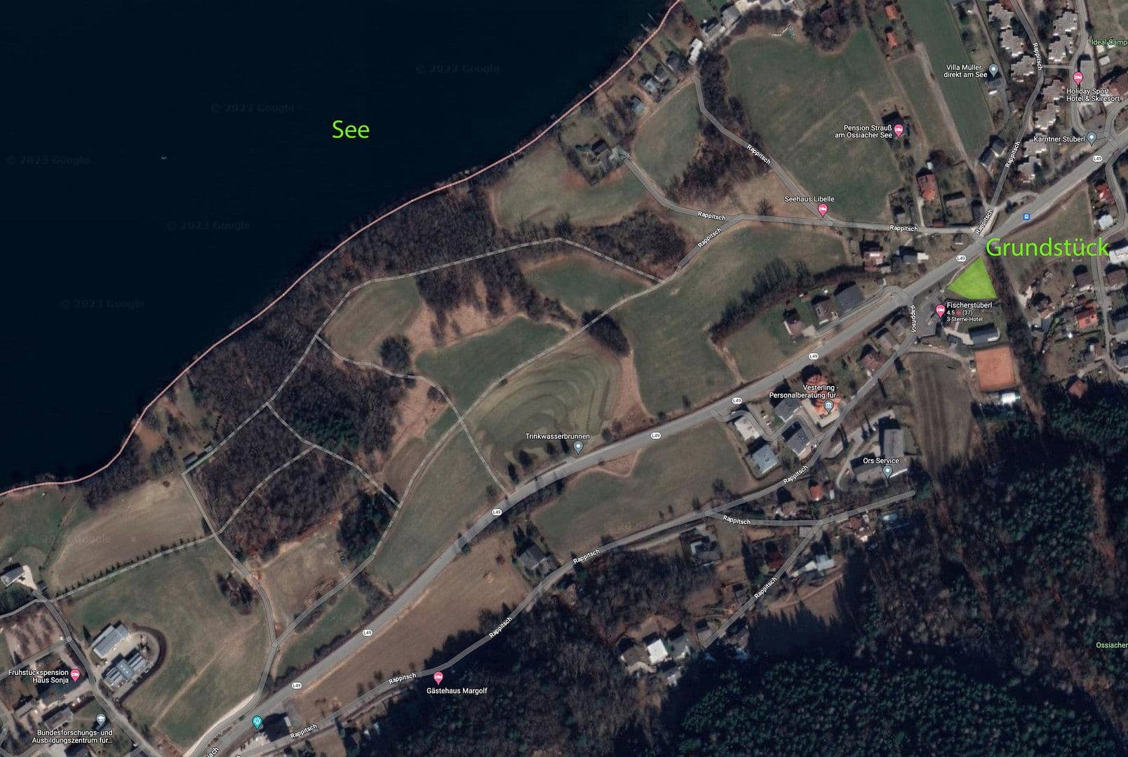 Predaj pozemku 1.837 m², Ossiach, Korutánsko Predaj pozemku 1.837 m², Ossiach, Korutánsko