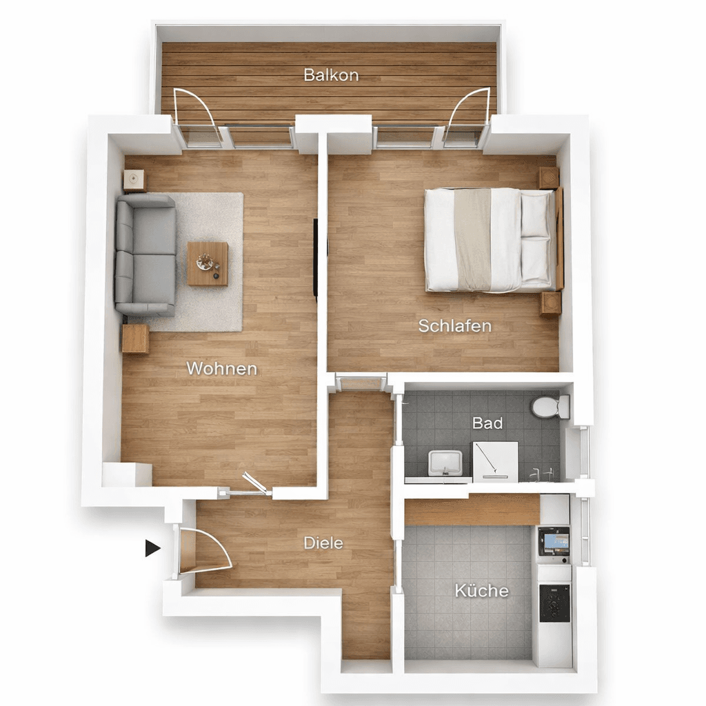 Predaj bytu 2-izbový 61 m², Köln, Severné Porýnie - Westfálsko Predaj bytu 2-izbový 61 m², Köln, Severné Porýnie - Westfálsko