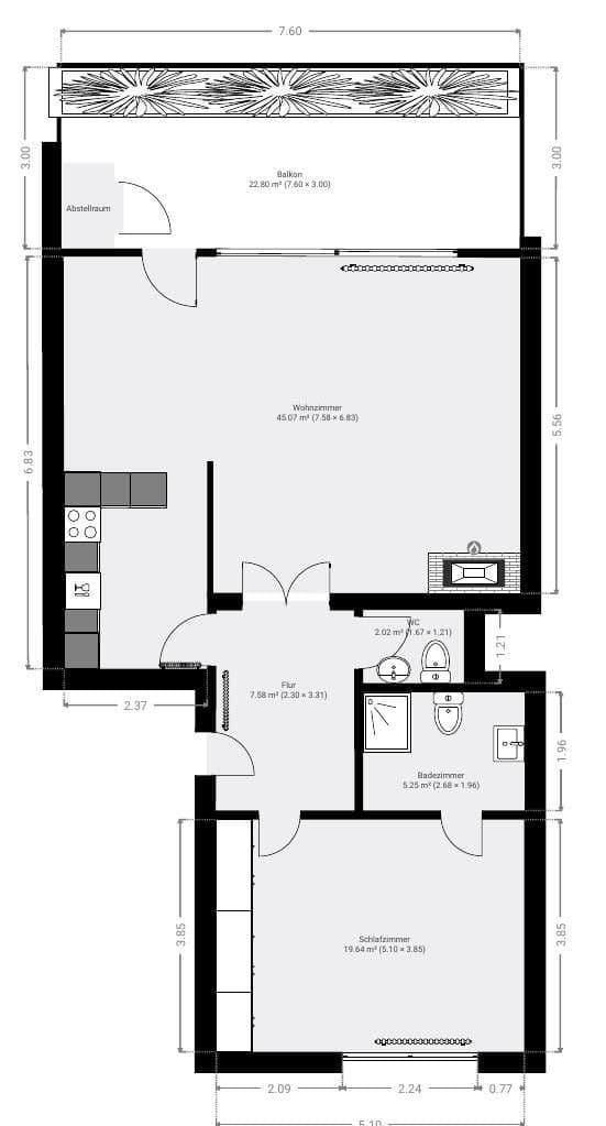 Predaj bytu 2-izbový 86 m², Fliederweg 1, Seevetal, Dolné Sasko Predaj bytu 2-izbový 86 m², Fliederweg 1, Seevetal, Dolné Sasko