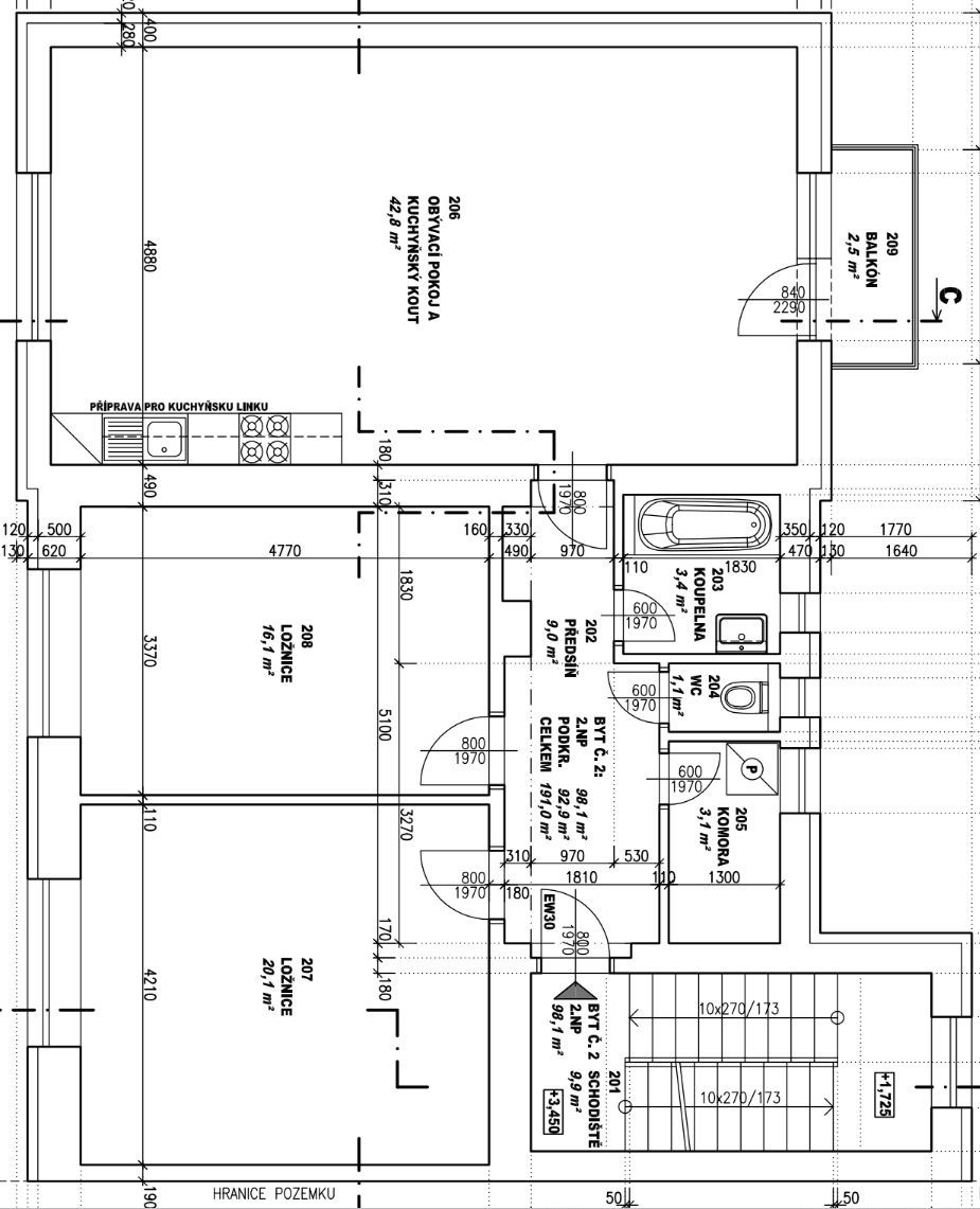Prenájom bytu 3-izbový 98 m², Na Šedivé, Praha, Praha Prenájom bytu 3-izbový 98 m², Na Šedivé, Praha, Praha