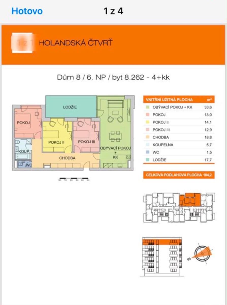 Prenájom bytu 4-izbový 105 m², Edvarda Beneše, Olomouc, Olomoucký kraj Prenájom bytu 4-izbový 105 m², Edvarda Beneše, Olomouc, Olomoucký kraj