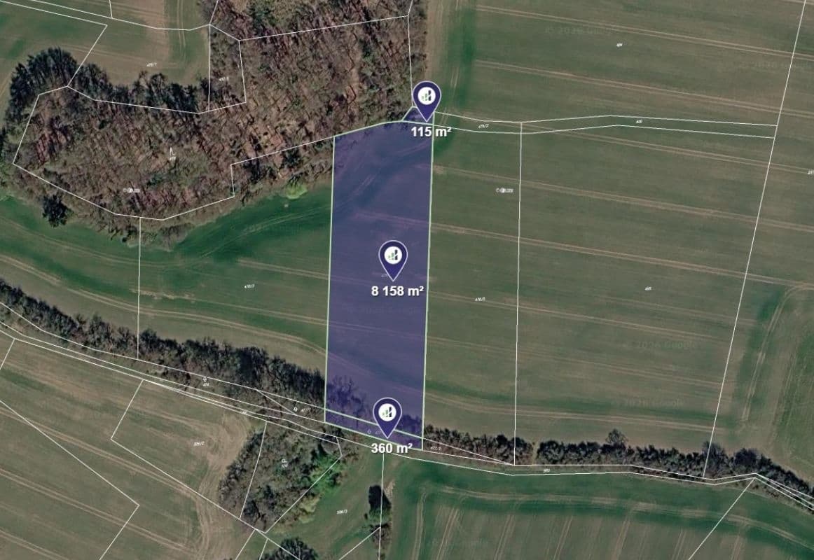 Predaj pozemku 8.633 m², Jankov, Středočeský kraj Predaj pozemku 8.633 m², Jankov, Středočeský kraj