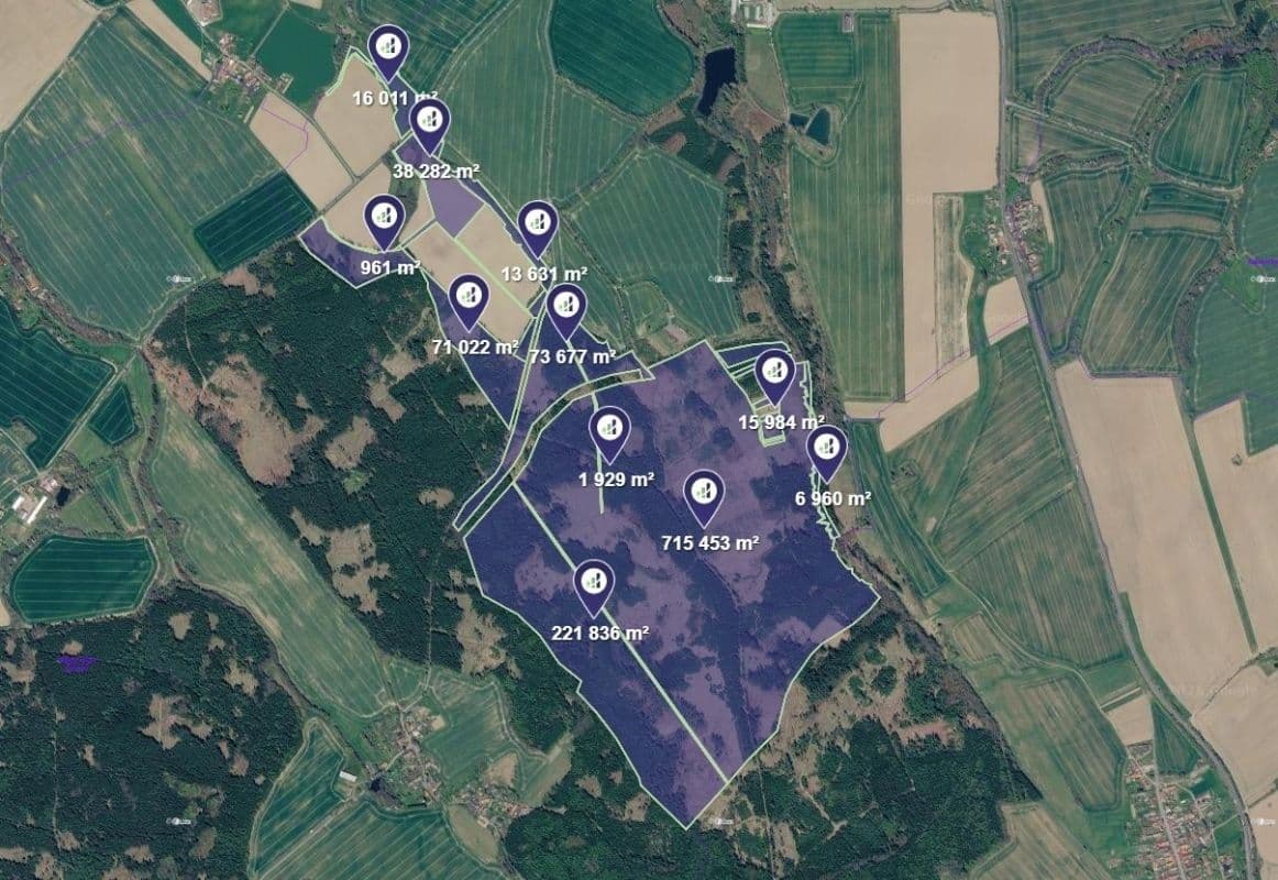 Predaj pozemku 17.535 m², Golčův Jeníkov, Kraj Vysočina Predaj pozemku 17.535 m², Golčův Jeníkov, Kraj Vysočina