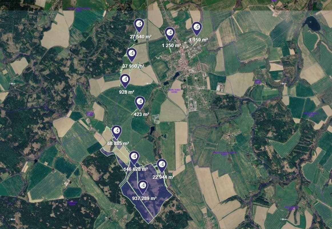 Predaj pozemku 17.535 m², Golčův Jeníkov, Kraj Vysočina Predaj pozemku 17.535 m², Golčův Jeníkov, Kraj Vysočina