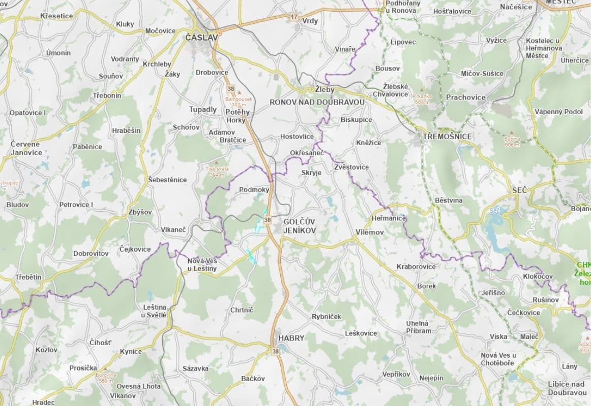 Predaj pozemku 17.535 m², Golčův Jeníkov, Kraj Vysočina Predaj pozemku 17.535 m², Golčův Jeníkov, Kraj Vysočina