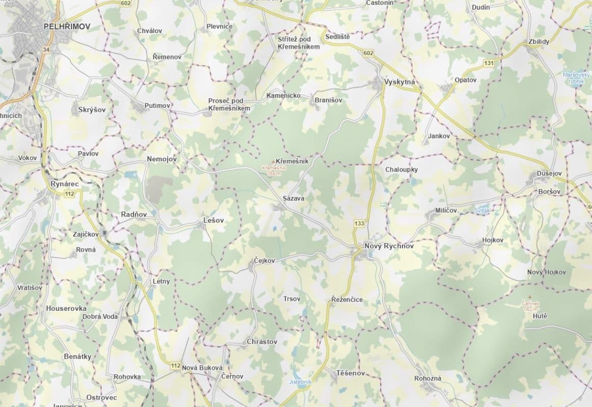 Predaj pozemku 7.780 m², Nový Rychnov, Kraj Vysočina Predaj pozemku 7.780 m², Nový Rychnov, Kraj Vysočina