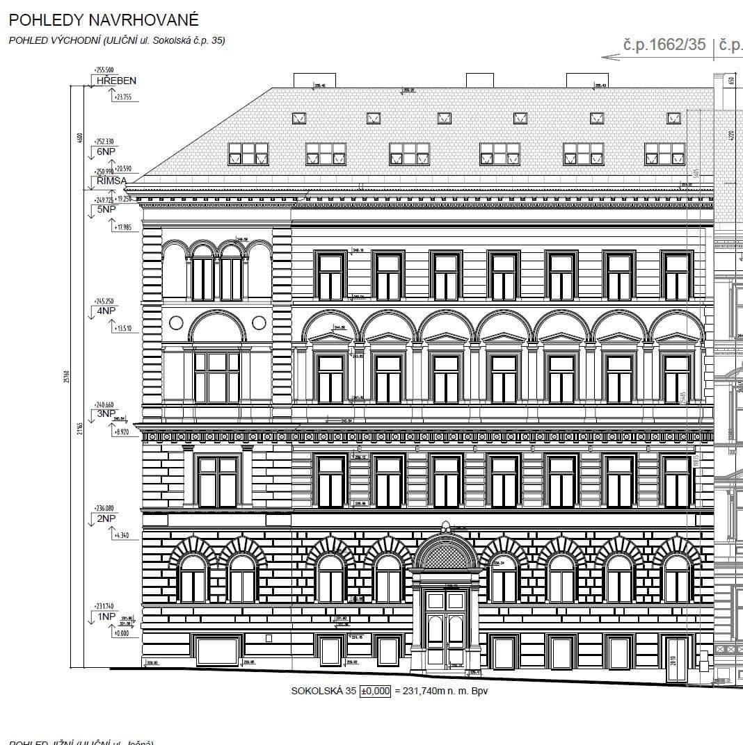 Prenájom nebytového priestoru 272 m², Sokolská, Praha, Praha Prenájom nebytového priestoru 272 m², Sokolská, Praha, Praha