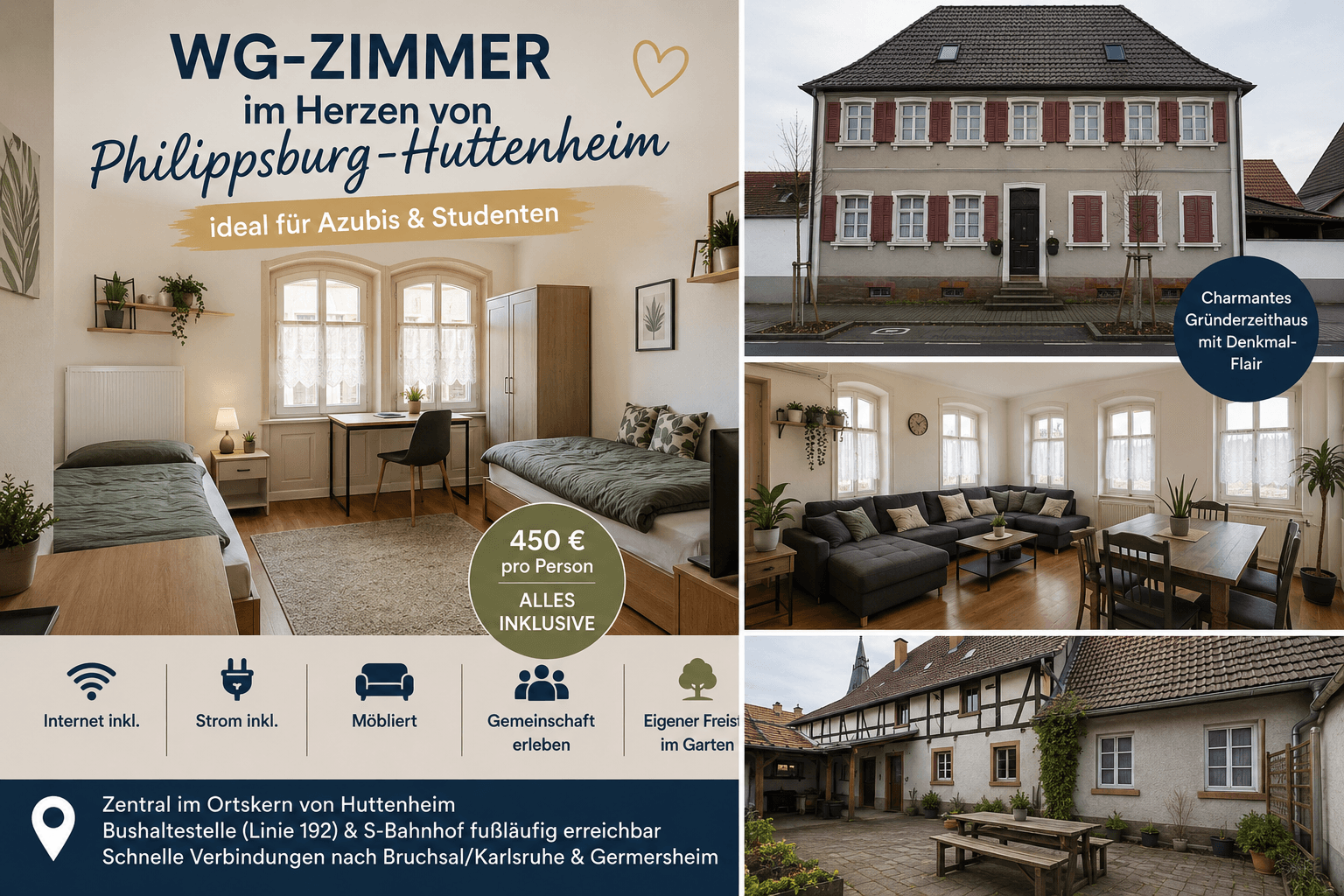 Prenájom bytu 4-izbový 25 m², Philippsburg, Bádensko-Wurttembersko Prenájom bytu 4-izbový 25 m², Philippsburg, Bádensko-Wurttembersko