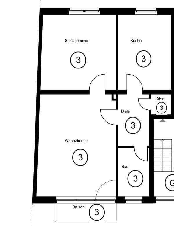 Prenájom bytu 2-izbový 67 m², Nikolausweg, Krefeld, Severné Porýnie - Westfálsko Prenájom bytu 2-izbový 67 m², Nikolausweg, Krefeld, Severné Porýnie - Westfálsko