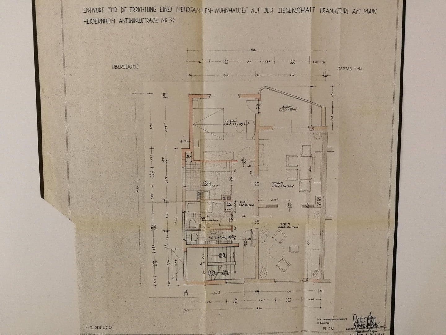 Prenájom bytu 3-izbový 56 m², Antoninusstraße 39, Frankfurt am Main, Hesensko Prenájom bytu 3-izbový 56 m², Antoninusstraße 39, Frankfurt am Main, Hesensko