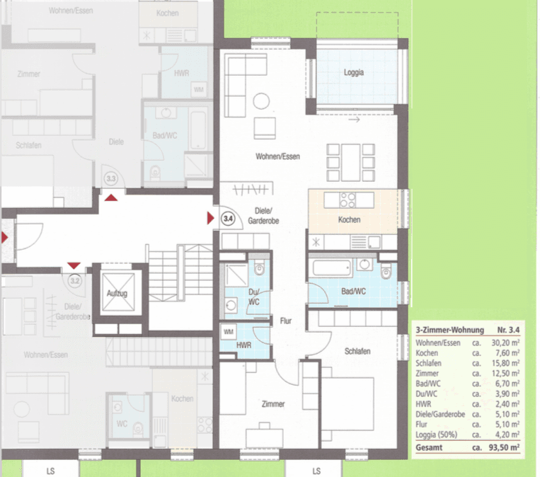 Prenájom bytu 3-izbový 94 m², Oswald-Hesse-Straße 14, Stuttgart, Bádensko-Wurttembersko Prenájom bytu 3-izbový 94 m², Oswald-Hesse-Straße 14, Stuttgart, Bádensko-Wurttembersko