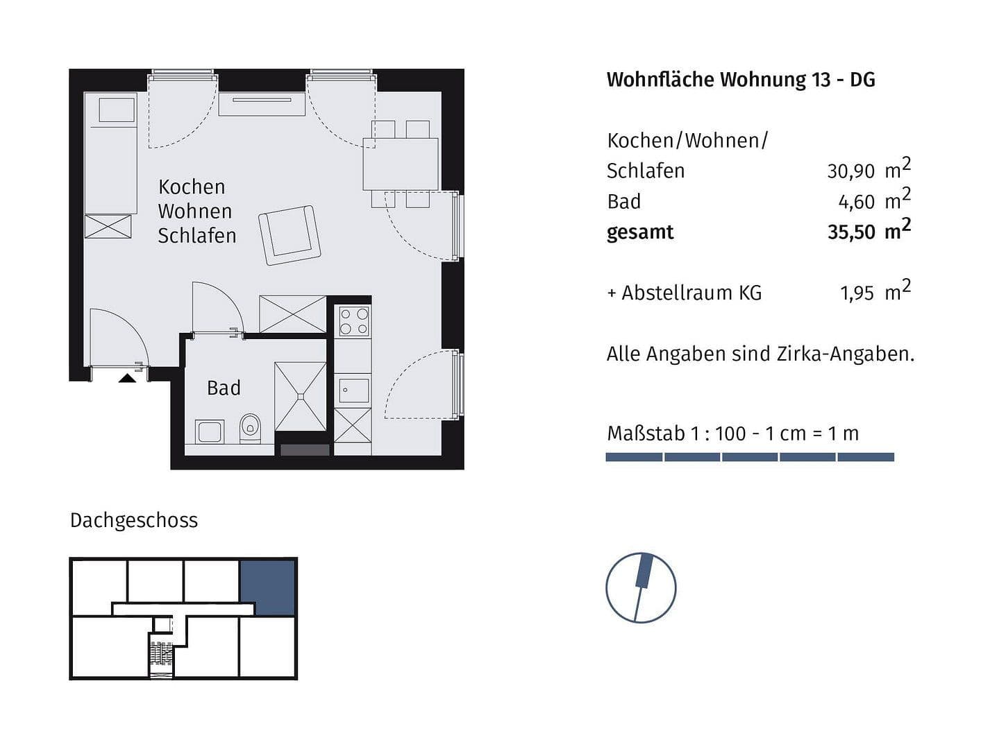 Prenájom bytu 2-izbový 36 m², Richard-Tauber-Straße 3, München, Bavorsko Prenájom bytu 2-izbový 36 m², Richard-Tauber-Straße 3, München, Bavorsko